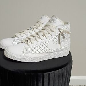 Nike Kids Sneakers Perforated White High-Tops